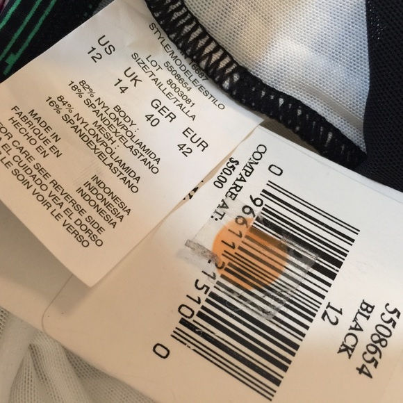 NWT Dune Deck Tankini Top ONLY Sz: 12 
Mesh Sleeve - Picture 6 of 6